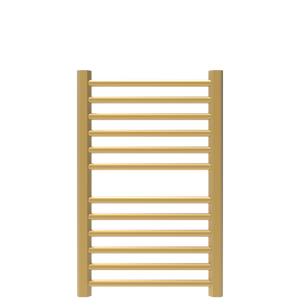 Amba Products S2132SB Sirio 12-Bar Hardwired Towel Warmer - 4 x 21.5 x 33.125 in. - Satin Brass Finish