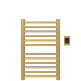 Amba Products S2132SB Sirio 12-Bar Hardwired Towel Warmer - 4 x 21.5 x 33.125 in. - Satin Brass Finish