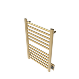 Amba Products S2132SB Sirio 12-Bar Hardwired Towel Warmer - 4 x 21.5 x 33.125 in. - Satin Brass Finish