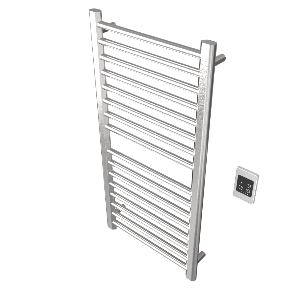 Amba Products S2142B Sirio 16-Bar Hardwired Towel Warmer - 4 x 21.5 x 42.625 in. - Brushed Finish