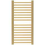 Amba Products S2142SB Sirio 16-Bar Hardwired Towel Warmer - 4 x 21.5 x 42.625 in. - Satin Brass Finish