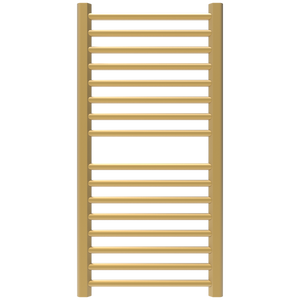 Amba Products S2142SB Sirio 16-Bar Hardwired Towel Warmer - 4 x 21.5 x 42.625 in. - Satin Brass Finish