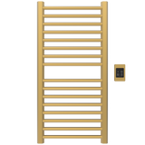 Amba Products S2142SB Sirio 16-Bar Hardwired Towel Warmer - 4 x 21.5 x 42.625 in. - Satin Brass Finish