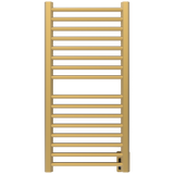 Amba Products S2142SB Sirio 16-Bar Hardwired Towel Warmer - 4 x 21.5 x 42.625 in. - Satin Brass Finish