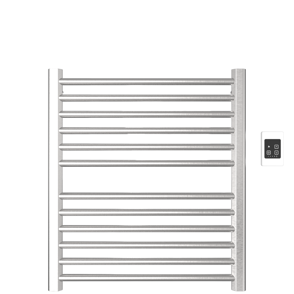 Amba Products S2932B Sirio 12-Bar Hardwired Towel Warmer - 4 x 29.375 x 33.125 in. - Brushed Finish