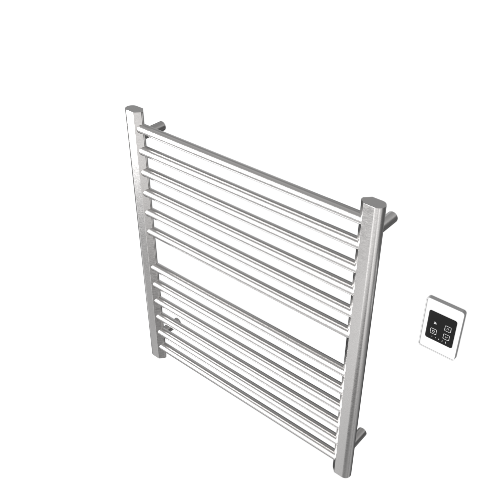 Amba Products S2932B Sirio 12-Bar Hardwired Towel Warmer - 4 x 29.375 x 33.125 in. - Brushed Finish
