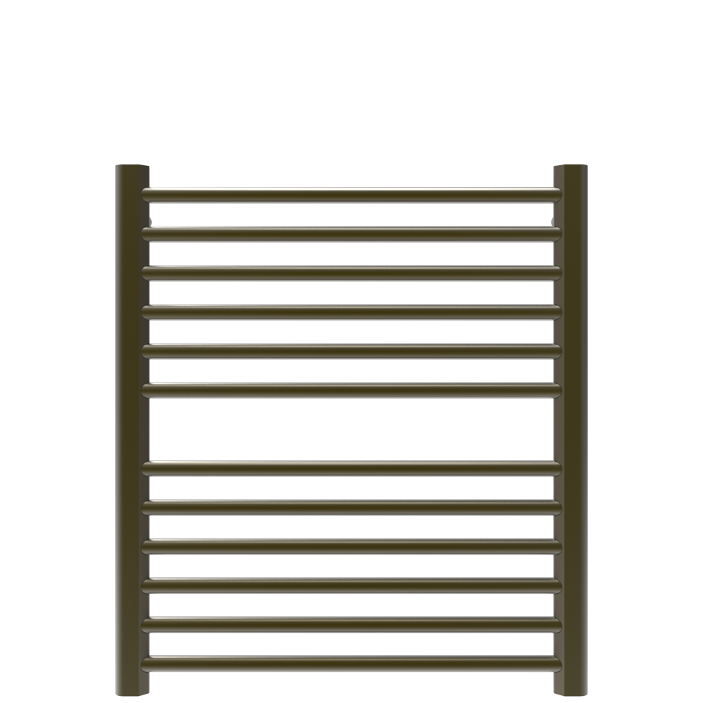 Amba Products S2932BB Sirio 12-Bar Hardwired (29" W) Towel Warmer - 4 x 29.375 x 33.125 in. - Brushed Bronze Finish