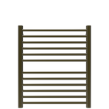 Amba Products S2932BB Sirio 12-Bar Hardwired (29" W) Towel Warmer - 4 x 29.375 x 33.125 in. - Brushed Bronze Finish