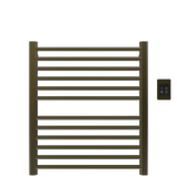 Amba Products S2932BB Sirio 12-Bar Hardwired (29" W) Towel Warmer - 4 x 29.375 x 33.125 in. - Brushed Bronze Finish