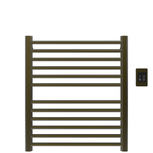 Amba Products S2932BB Sirio 12-Bar Hardwired (29" W) Towel Warmer - 4 x 29.375 x 33.125 in. - Brushed Bronze Finish