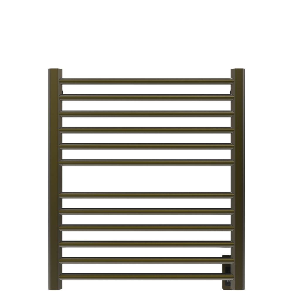Amba Products S2932BB Sirio 12-Bar Hardwired (29" W) Towel Warmer - 4 x 29.375 x 33.125 in. - Brushed Bronze Finish