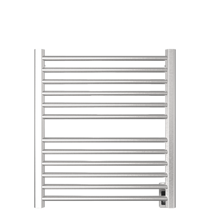 Amba Products S2932B Sirio 12-Bar Hardwired Towel Warmer - 4 x 29.375 x 33.125 in. - Brushed Finish