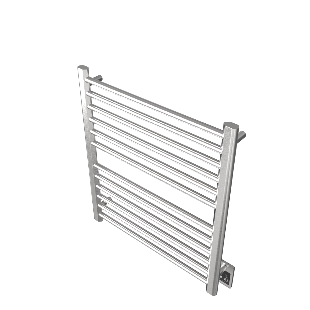 Amba Products S2932B Sirio 12-Bar Hardwired Towel Warmer - 4 x 29.375 x 33.125 in. - Brushed Finish