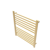 Amba Products S2932SB Sirio 12-Bar Hardwired Towel Warmer - 4 x 29.375 x 33.125 in. - Satin Brass Finish