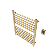 Amba Products S2932SB Sirio 12-Bar Hardwired Towel Warmer - 4 x 29.375 x 33.125 in. - Satin Brass Finish