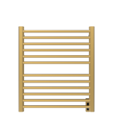 Amba Products S2932SB Sirio 12-Bar Hardwired Towel Warmer - 4 x 29.375 x 33.125 in. - Satin Brass Finish