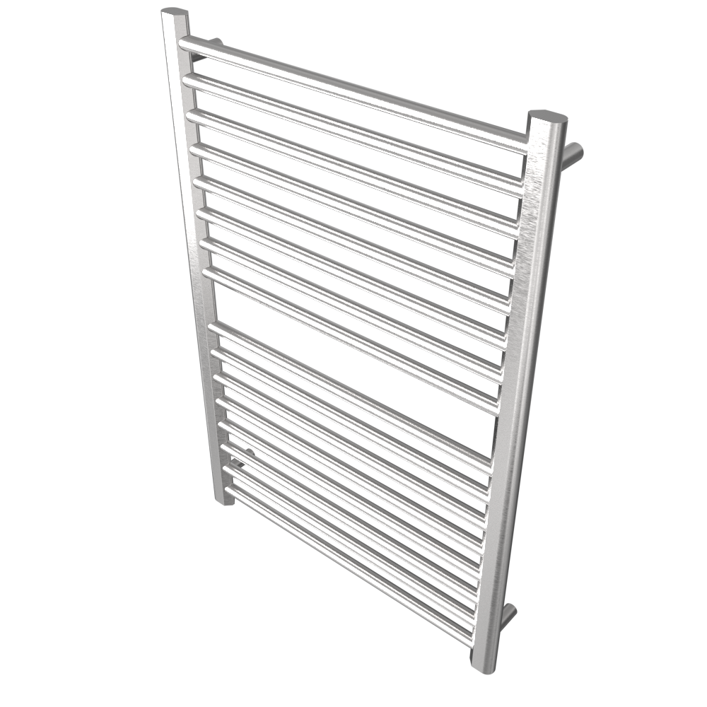 Amba Products S2942B Sirio 16-Bar Hardwired Towel Warmer - 4 x 29.375 x 42.625 in. - Brushed Finish