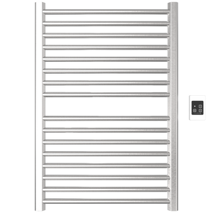Amba Products S2942B Sirio 16-Bar Hardwired Towel Warmer - 4 x 29.375 x 42.625 in. - Brushed Finish