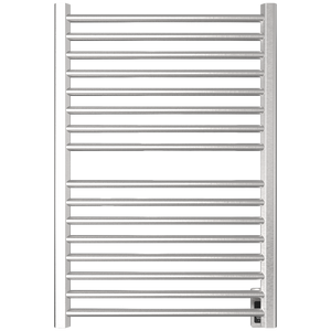 Amba Products S2942B Sirio 16-Bar Hardwired Towel Warmer - 4 x 29.375 x 42.625 in. - Brushed Finish