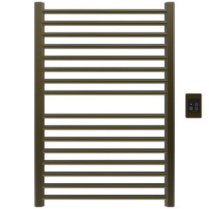 Amba Products S2942BB Sirio 16-Bar Hardwired (29" W) Towel Warmer - 4 x 29.375 x 42.625 in. - Brushed Bronze Finish