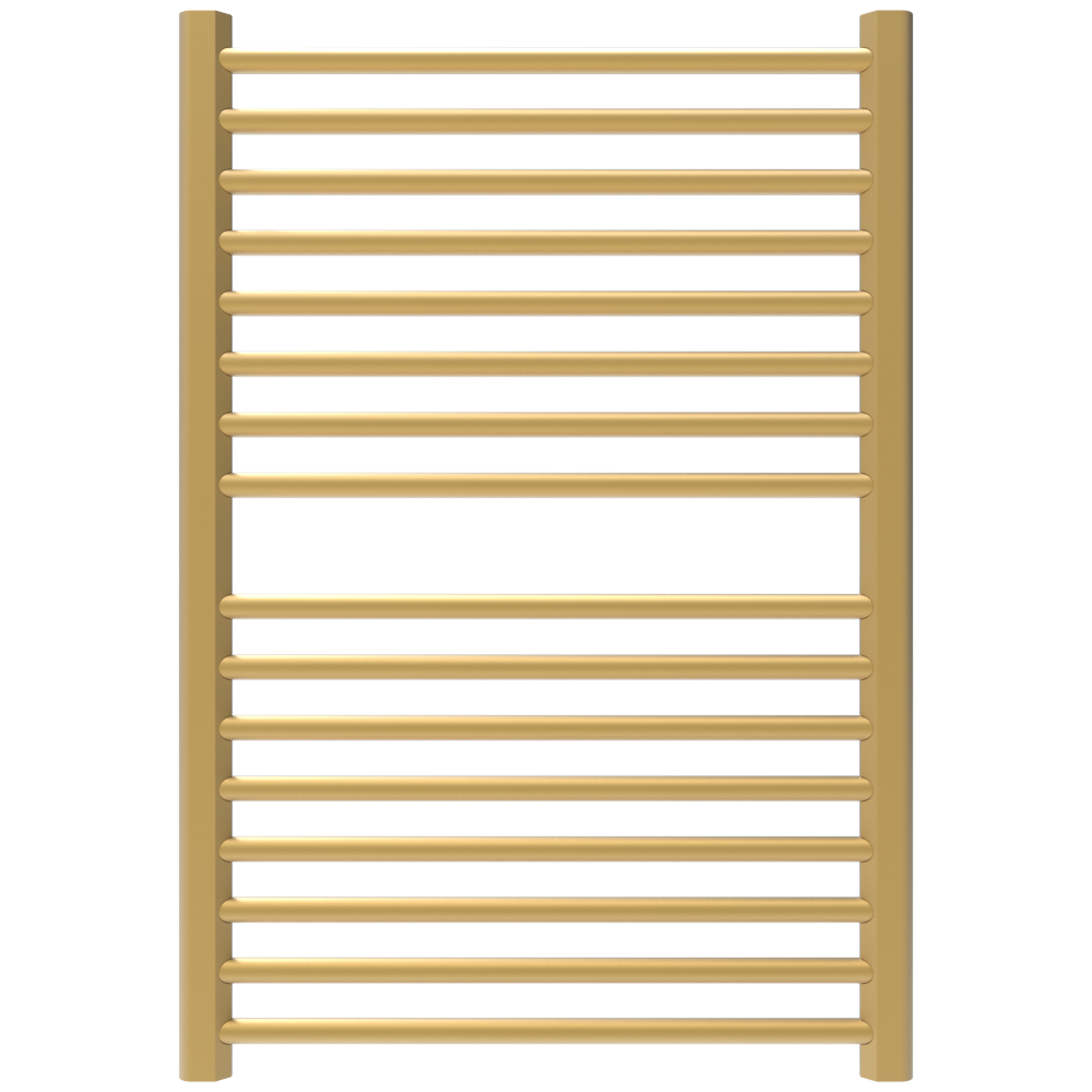 Amba Products S2942SB Sirio 16-Bar Hardwired Towel Warmer - 4 x 29.375 x 42.625 in. - Satin Brass Finish