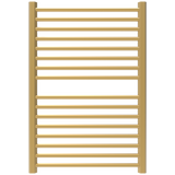 Amba Products S2942SB Sirio 16-Bar Hardwired Towel Warmer - 4 x 29.375 x 42.625 in. - Satin Brass Finish