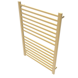 Amba Products S2942SB Sirio 16-Bar Hardwired Towel Warmer - 4 x 29.375 x 42.625 in. - Satin Brass Finish