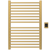 Amba Products S2942SB Sirio 16-Bar Hardwired Towel Warmer - 4 x 29.375 x 42.625 in. - Satin Brass Finish