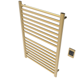 Amba Products S2942SB Sirio 16-Bar Hardwired Towel Warmer - 4 x 29.375 x 42.625 in. - Satin Brass Finish