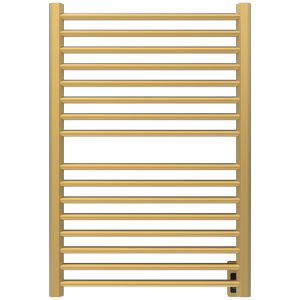 Amba Products S2942SB Sirio 16-Bar Hardwired Towel Warmer - 4 x 29.375 x 42.625 in. - Satin Brass Finish