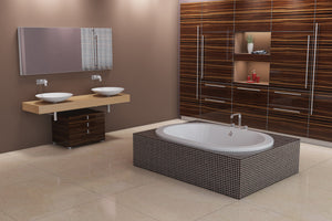 Americh SF6042TA2-BI Sol Flat Deck 6042 - Tub Only / Airbath 2 - Biscuit