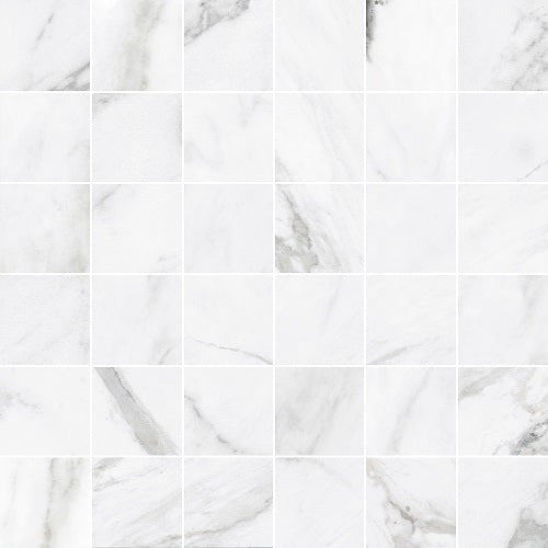 Roca Tile Usa Inc Elegant Ideas 2X2 Statuary White Matte 36 Piece Porcelain Mosaics. 1 Sheet = 1.17 Sq. Ft.