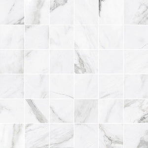 Roca Tile Usa Inc Elegant Ideas 2X2 Statuary White Matte 36 Piece Porcelain Mosaics. 1 Sheet = 1.17 Sq. Ft.