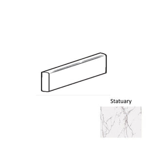 Roca Tile Usa Inc Elegant Ideas 3X12 Bullnose Statuary White Glazed Porcelain Trim Ufstu101-S43C9