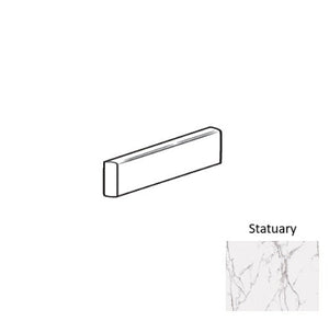 Roca Tile Usa Inc Elegant Ideas 3X13 Bullnose Statuary White Matte / Unpolished Porcelain Tile - Ufstup-S43D9