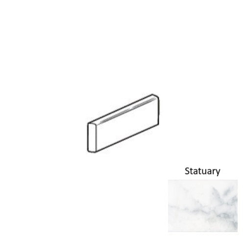 Roca Tile Usa Inc Elegant Ideas 3X6 Bullnose Statuary White Ceramic Wall Trim Uwstb101-S4369