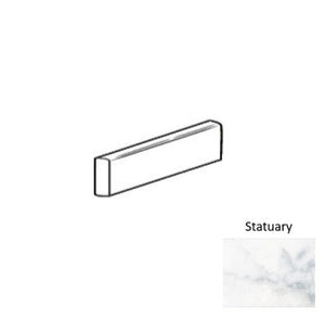 Roca Tile Usa Inc Elegant Ideas 3X9.5 Bullnose Statuary White Glossy / Bright Ceramic Wall Tile - Uwstb101-S439