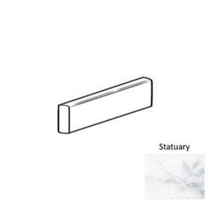 Roca Tile Usa Inc Elegant Ideas 6X18 Bullnose Statuary White Glossy / Bright Ceramic Wall Tile - Fstrv04A31
