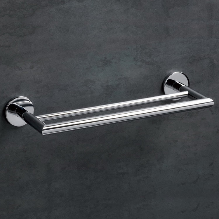 Double Towel, Round, 13 Inch, Chrome