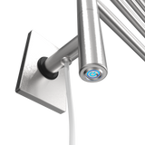 Amba Products SB5-B Swivel Bar Hardwired & Plug-in Combo Towel Warmer with 5 Bars - 4.438 x 24.563 x 34.625 in. - Brushed Finish