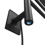 Amba Products SB5-MB Swivel Bar Hardwired & Plug-in Combo Towel Warmer with 5 Bars - 4.438 x 24.563 x 34.625 in. - Matte Black Finish