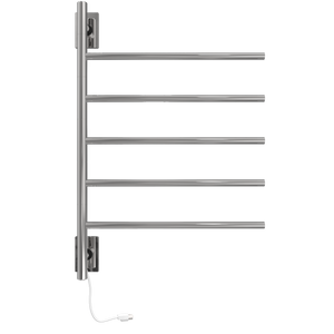 Amba Products SB5-P Swivel Bar Hardwired & Plug-in Combo Towel Warmer with 5 Bars - 4.438 x 24.563 x 34.625 in. - Polished Finish