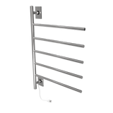 Amba Products SB5-P Swivel Bar Hardwired & Plug-in Combo Towel Warmer with 5 Bars - 4.438 x 24.563 x 34.625 in. - Polished Finish