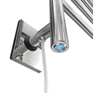 Amba Products SB5-P Swivel Bar Hardwired & Plug-in Combo Towel Warmer with 5 Bars - 4.438 x 24.563 x 34.625 in. - Polished Finish