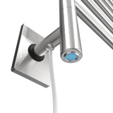 Amba Products SL3-B Swivel Loop Hardwired & Plug-in Combo Towel Warmer with 3 Looped Bars - 4.438 x 24.563 x 34.625 in. - Brushed Finish
