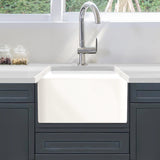 Nantucket Sinks 20 Inch Fireclay Farmhouse Kitchen Sink T-FCFS20