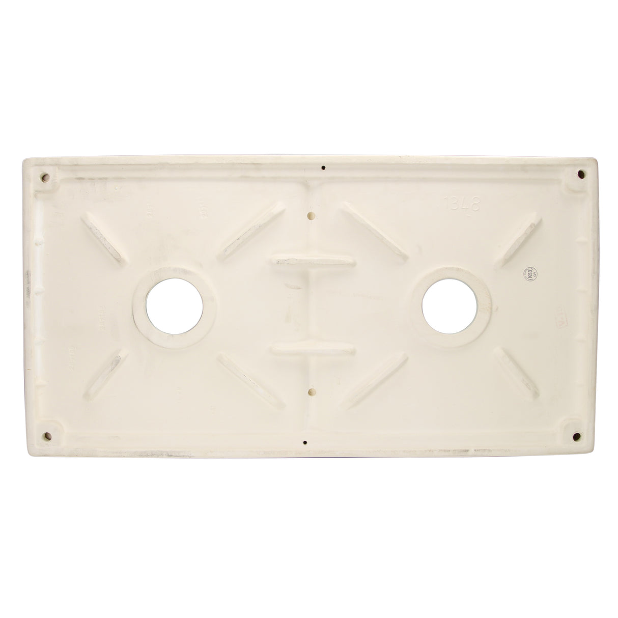 Nantucket Sinks 36 Inch Double Bowl Farmhouse Fireclay Sink with Drains and Grids