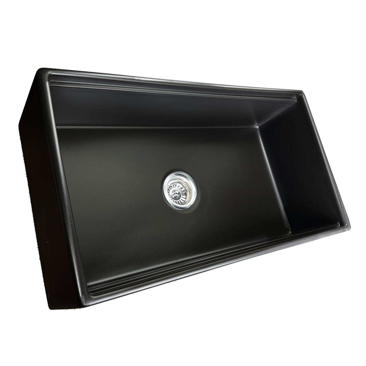 Nantucket Sinks 33-inch Workstation Fireclay Apron Sink with Accessories - Matte Black