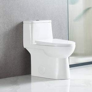 Blossom T9 03 Sleek One-Piece Toilet with Dual-Mode Flushing & ADA Height