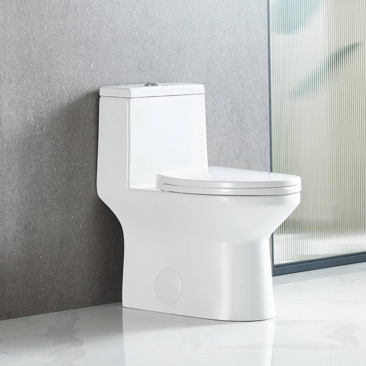Blossom ADA-Compliant One-Piece Toilet T9 04 with Self-Cleaning Surface & Water-Saving Flush
